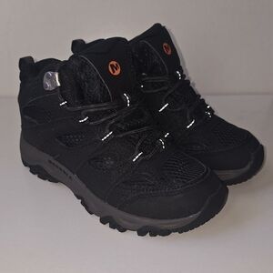 Merrell Juniors Moab 3 Mid Black Boots